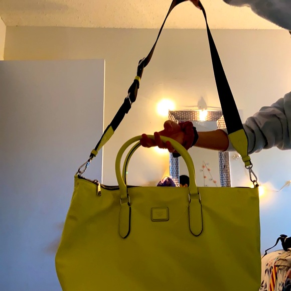 DKNY neon yellow shoulder bag big and spacious - Picture 5 of 5